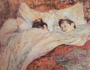 Henri de toulouse-lautrec the bed oil painting artist